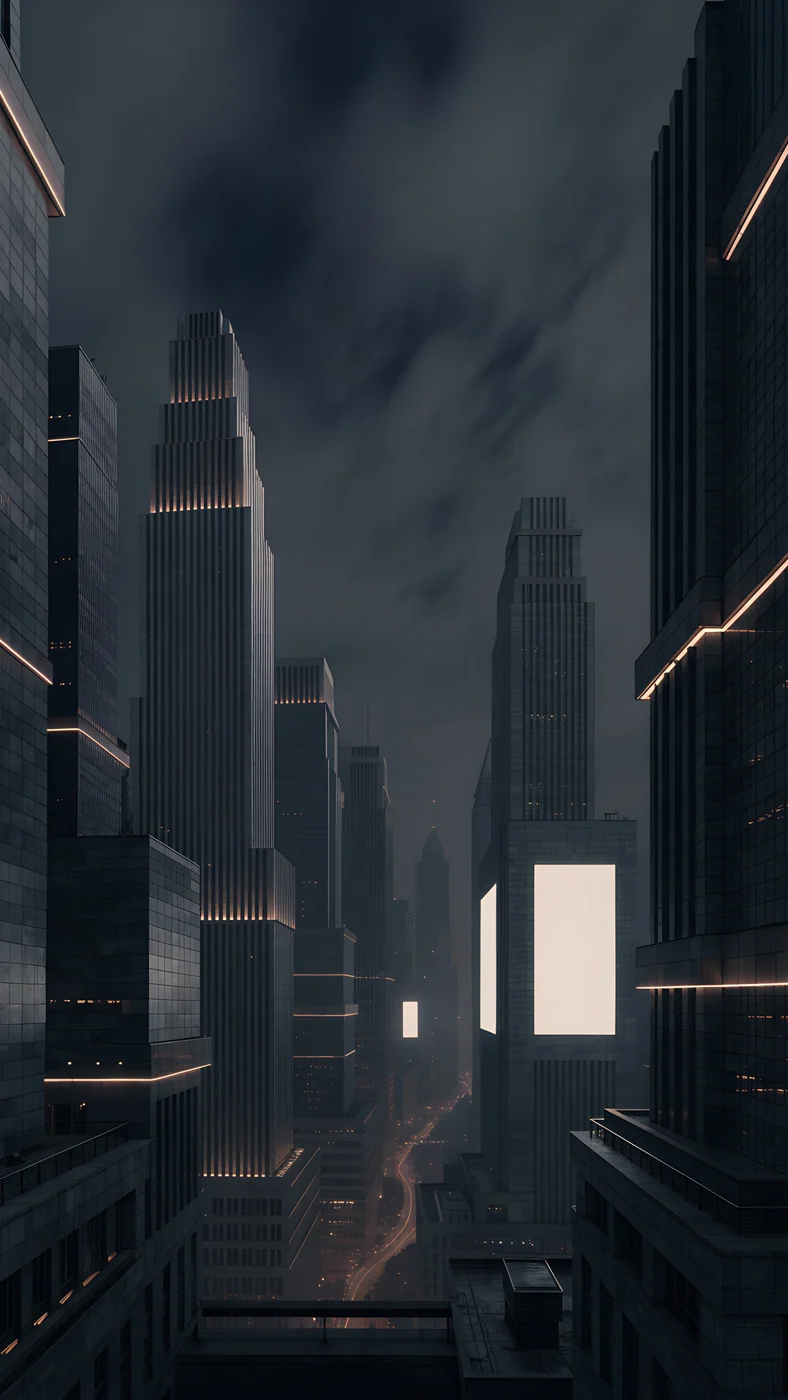 Amber Metropolis — landscape wallpaper