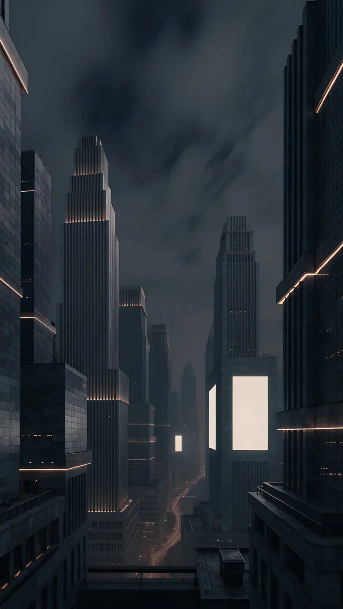 Amber Metropolis wallpaper