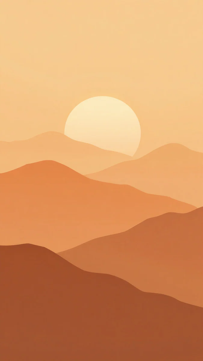 Amber Paper Sunrise wallpaper 4K
