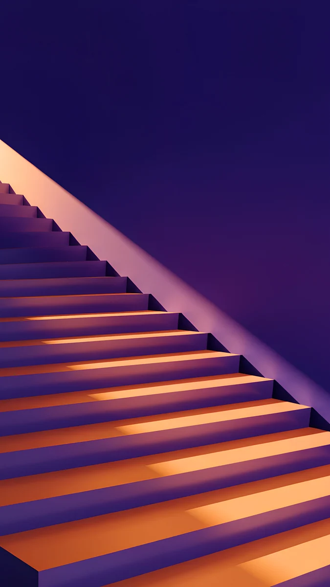 Amber Shadow Cut — abstract wallpaper