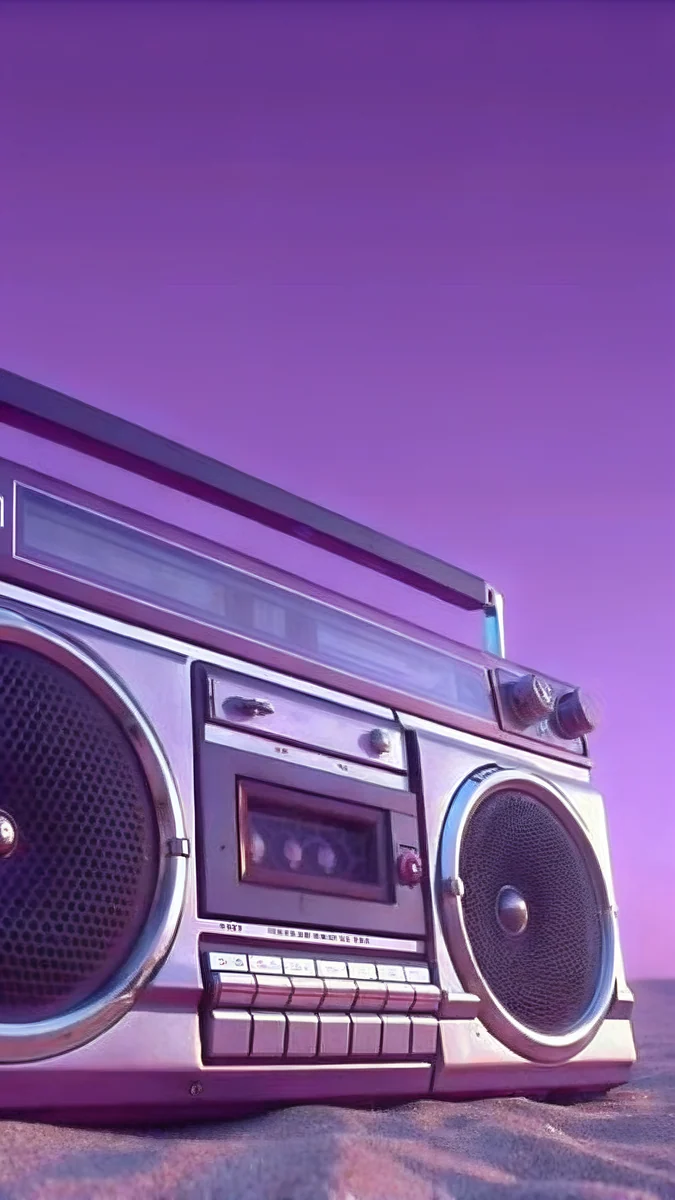 Beach Boombox wallpaper 4K