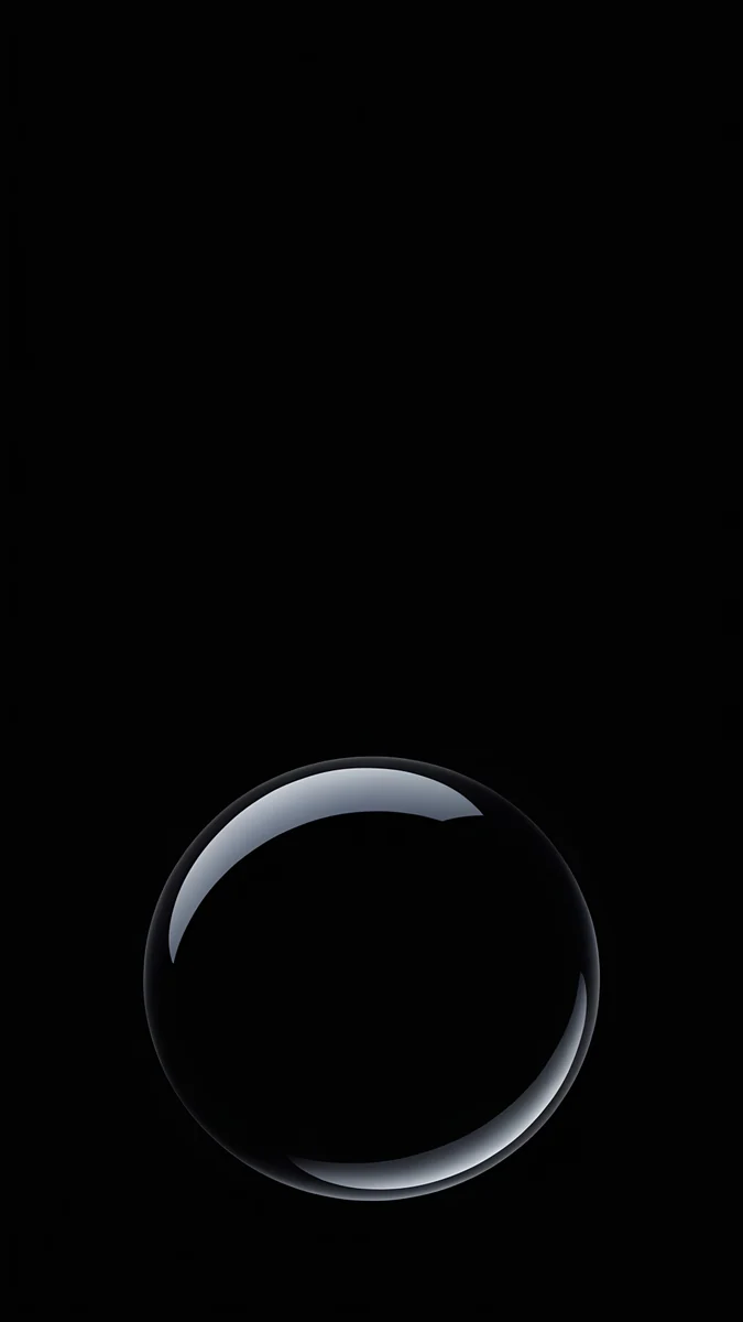 Black Glass Sphere wallpaper 4K