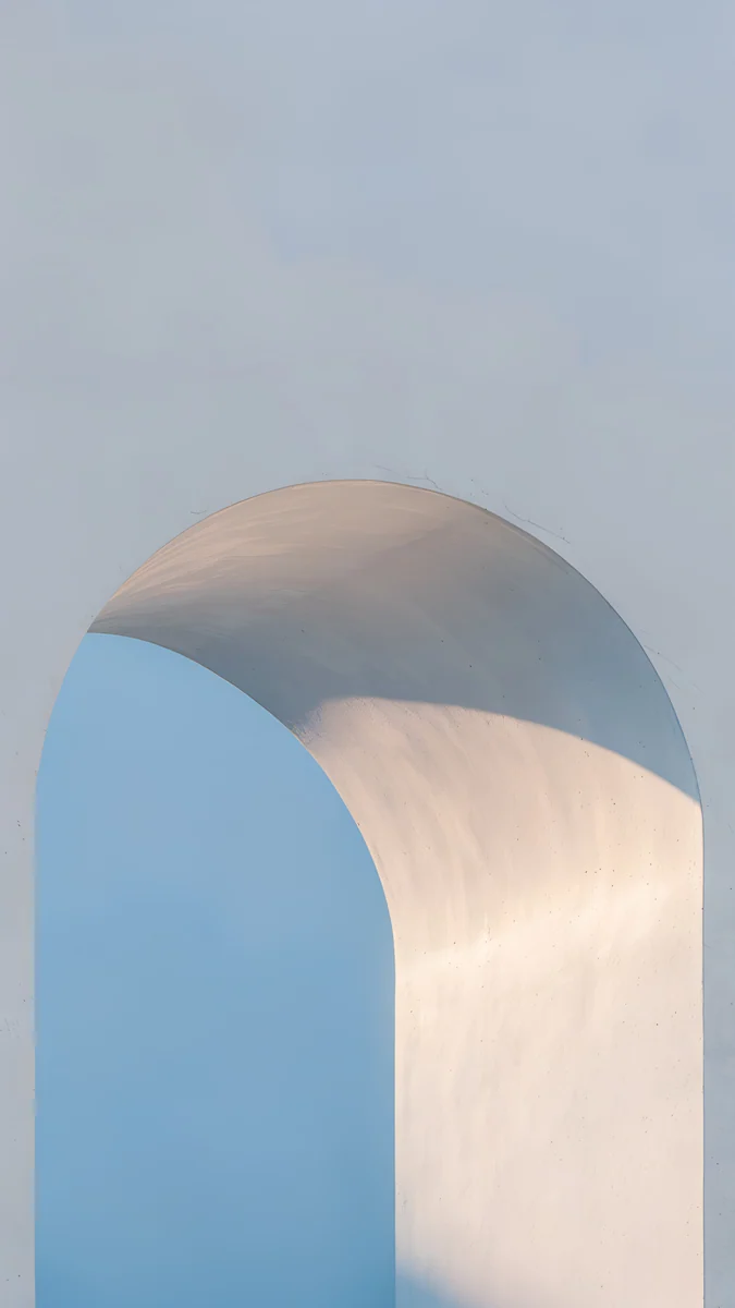 Blue Hour Portico — abstract wallpaper