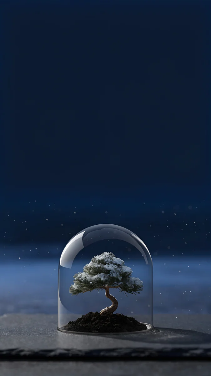 Bonsai Under Glass wallpaper 4K