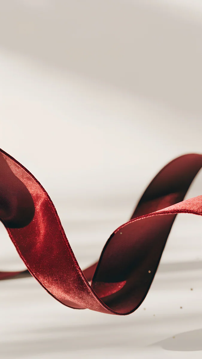 Burgundy Ribbon wallpaper