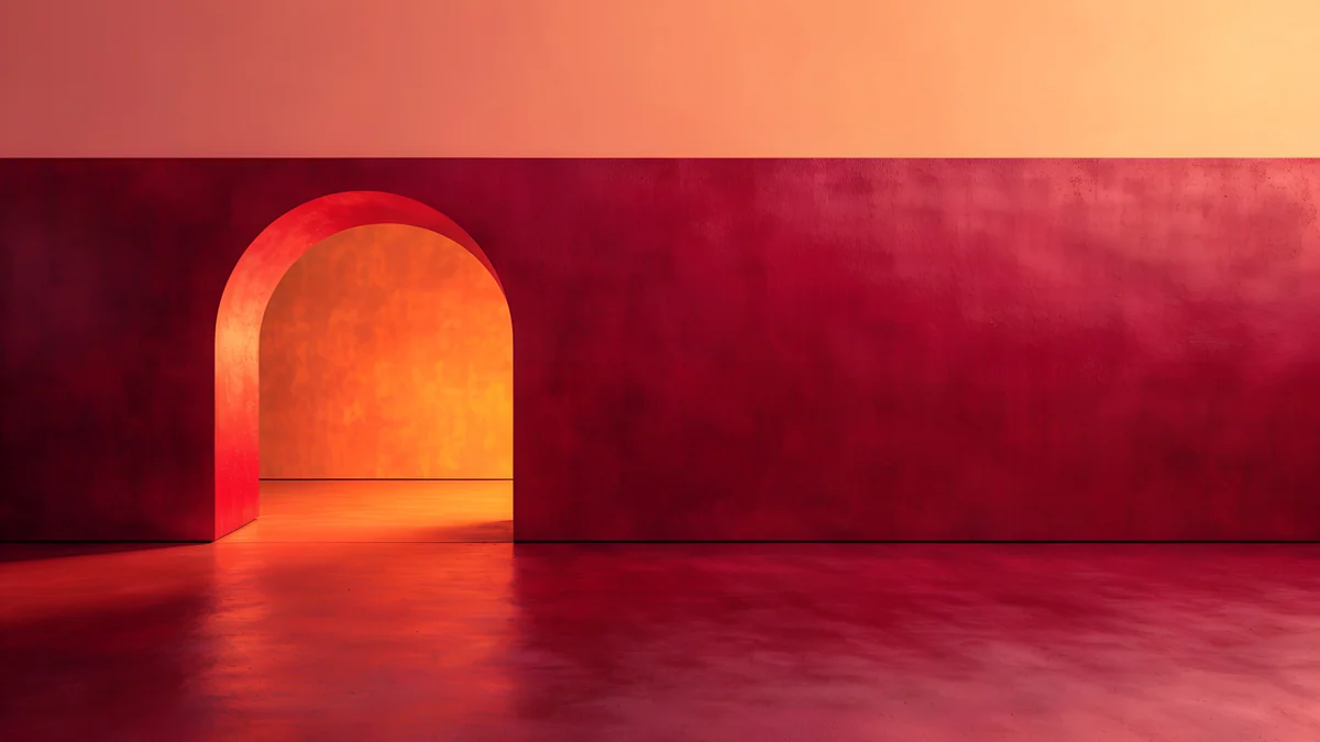 Coral Ignition Gate — abstract wallpaper