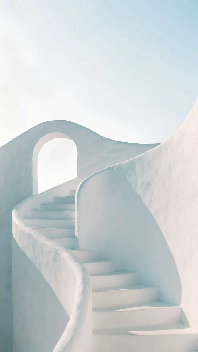 White Stairs — architecture wallpaper