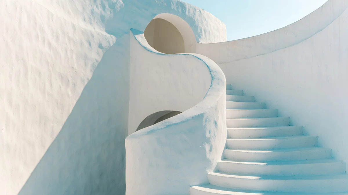 White Stairs — architecture wallpaper
