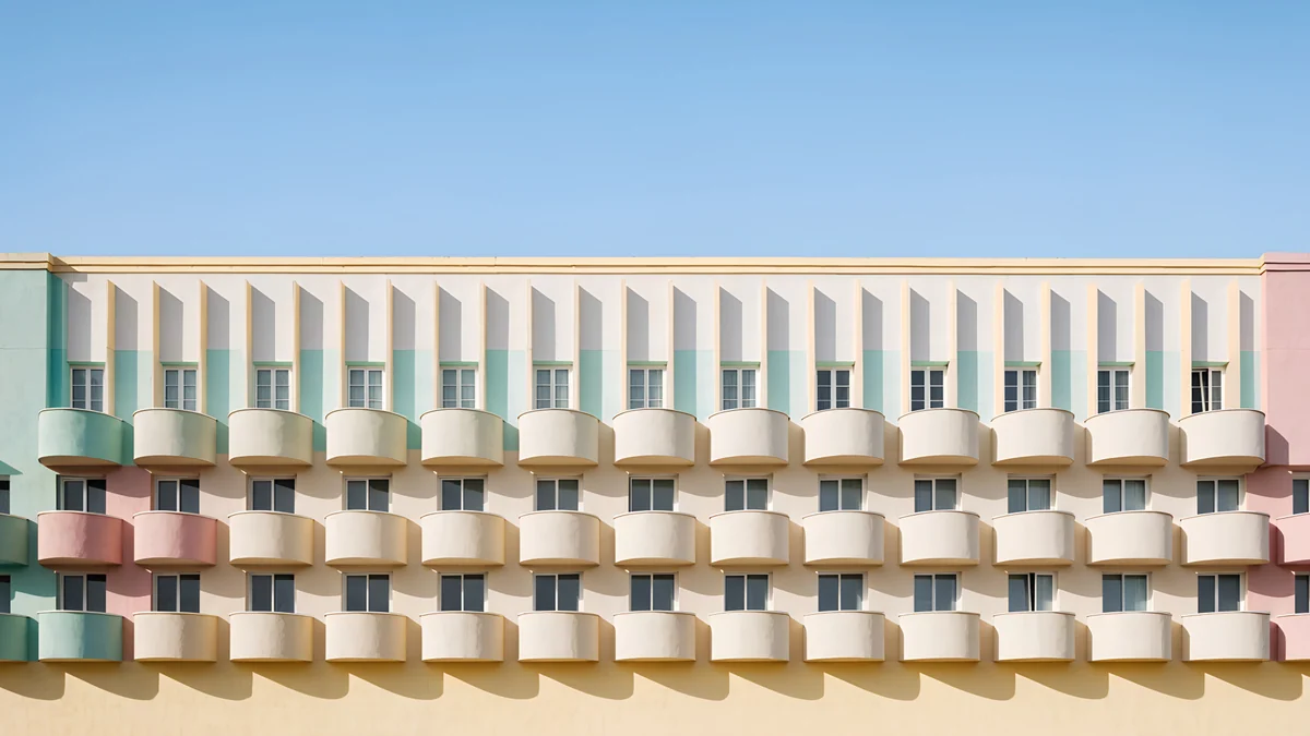 Balcony Rhythm — architecture wallpaper
