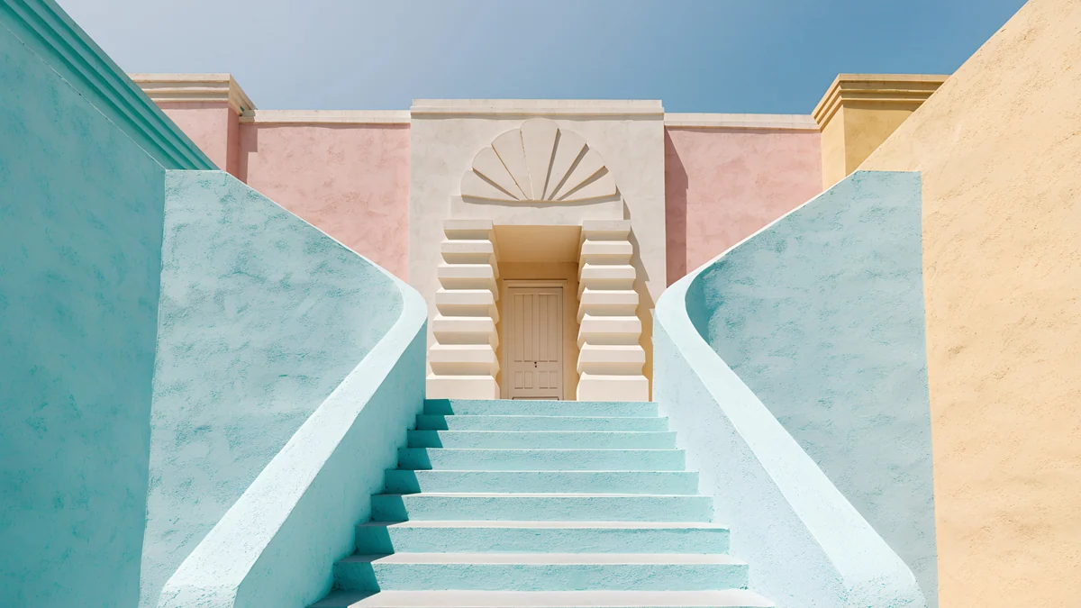 Mint Stairs — architecture wallpaper
