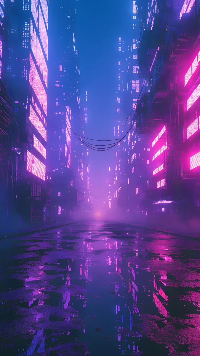 Neon Canyon Street, Carlos Vivero