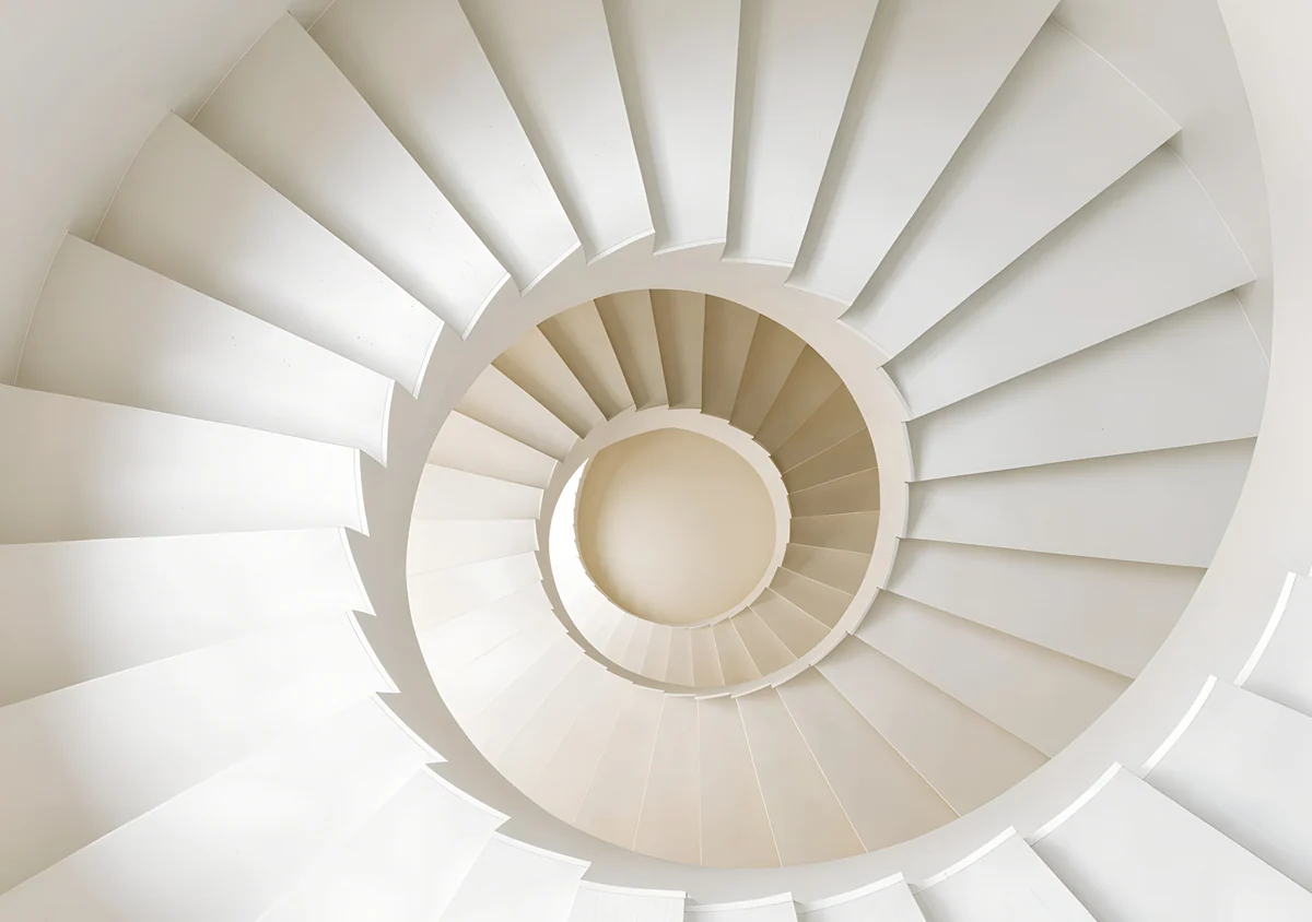 White Spiral Stairs Wide, Carlos Vivero