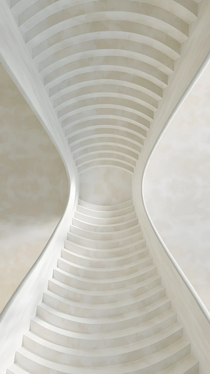 White Spiral Stairs, Carlos Vivero