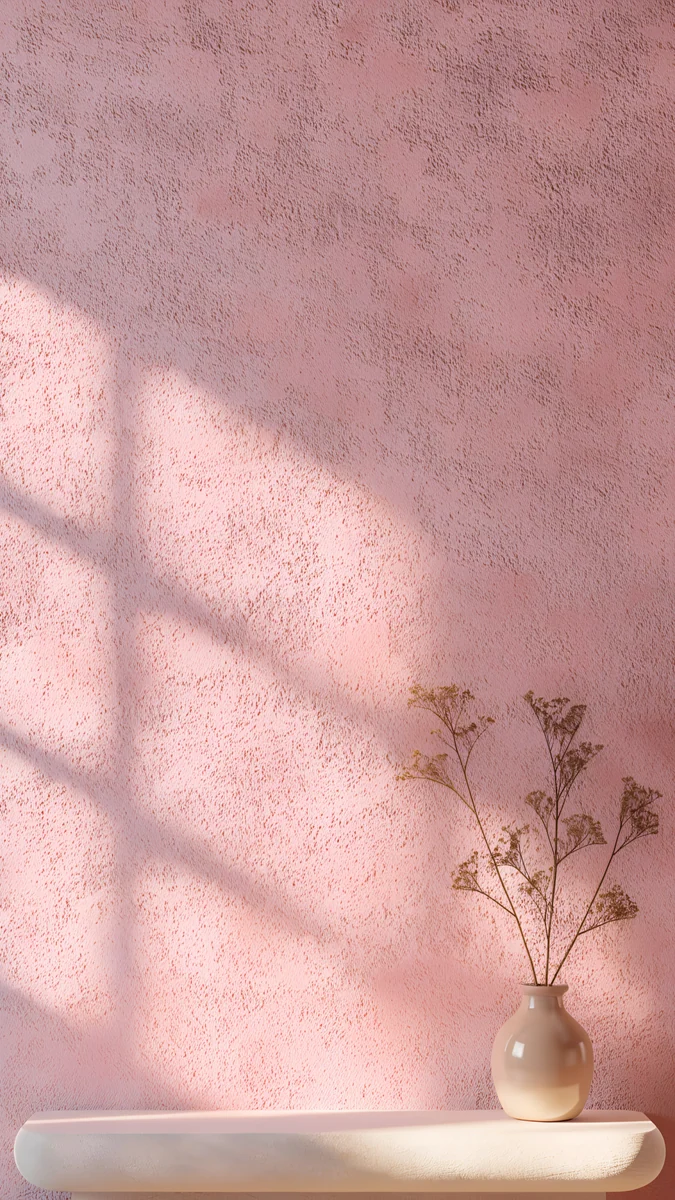 Dusty Rose Shelf wallpaper 4K