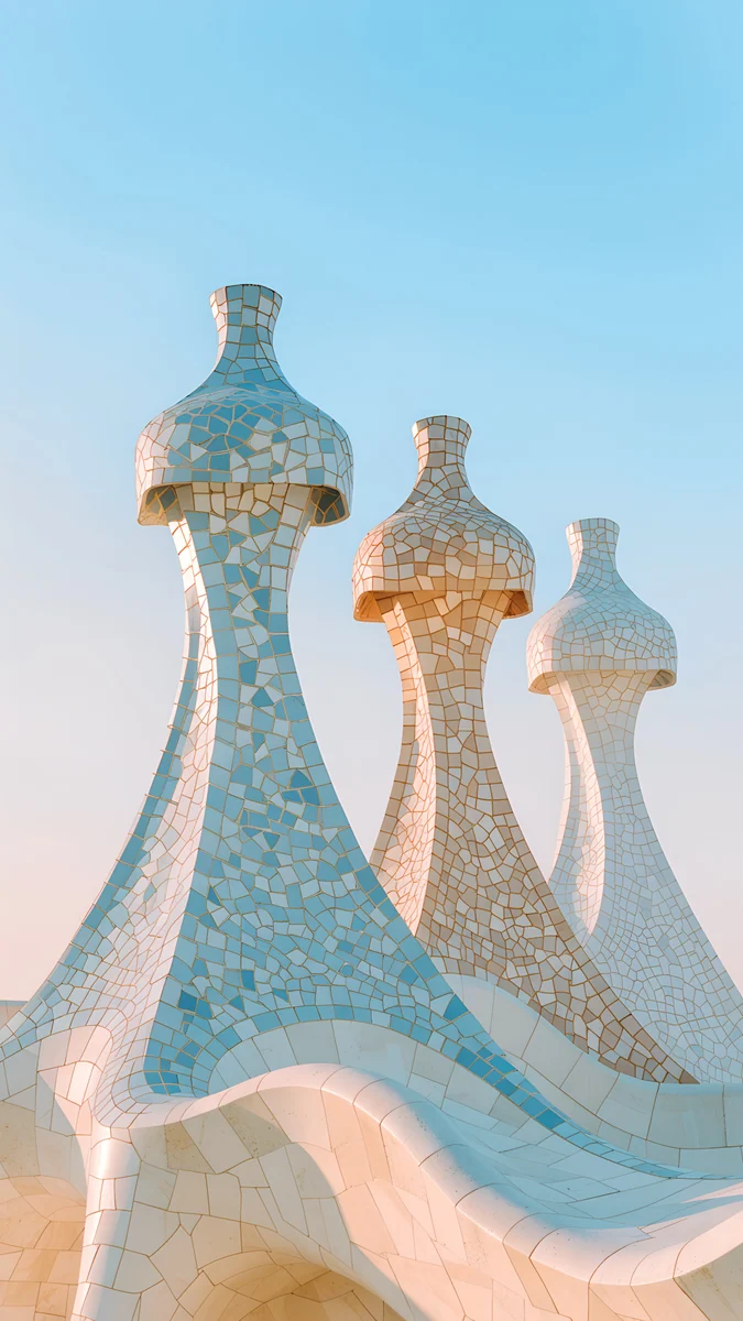 Mosaic Chimneys — architecture wallpaper