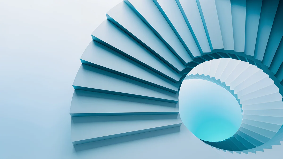 Glacier Spiral Hall — abstract wallpaper