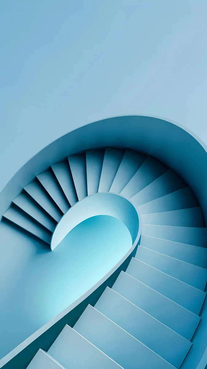 Glacier Spiral Well — abstract wallpaper
