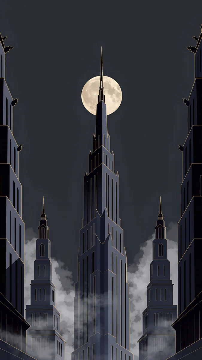 Deco Gold — noir wallpaper