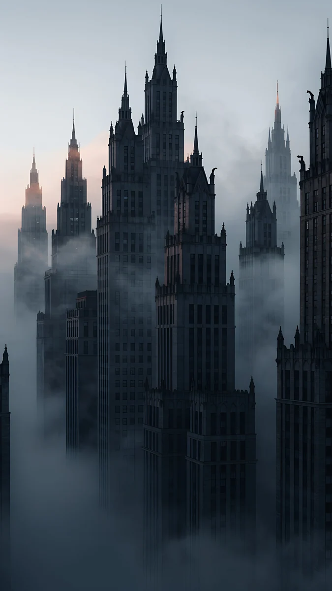 Fog Dawn — noir wallpaper