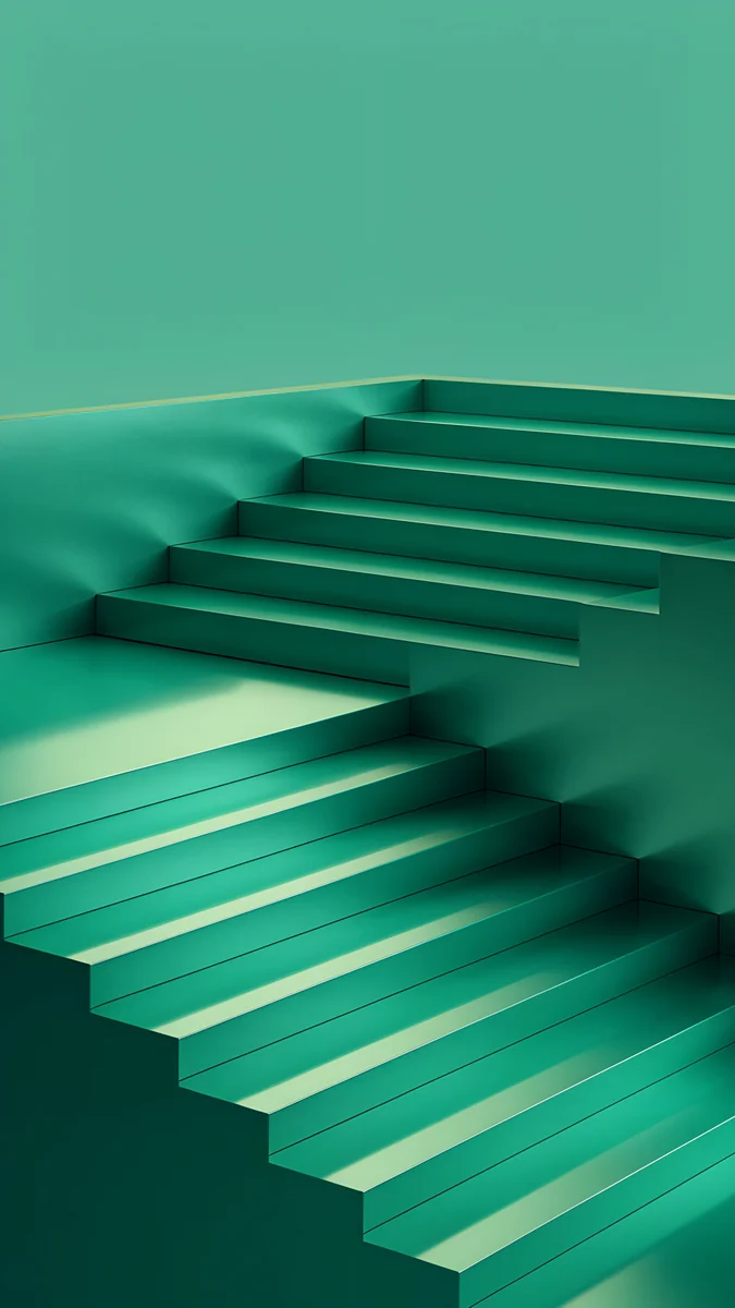 Jade Cut Ascent — abstract wallpaper