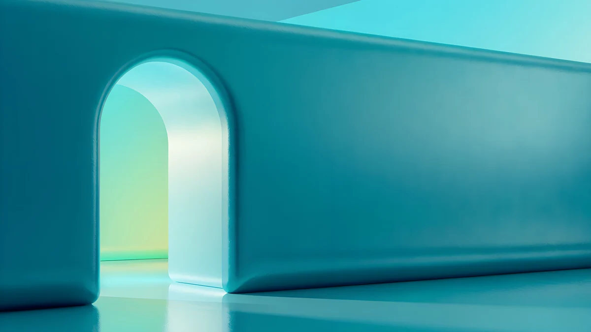Jade Mint Portal — abstract wallpaper
