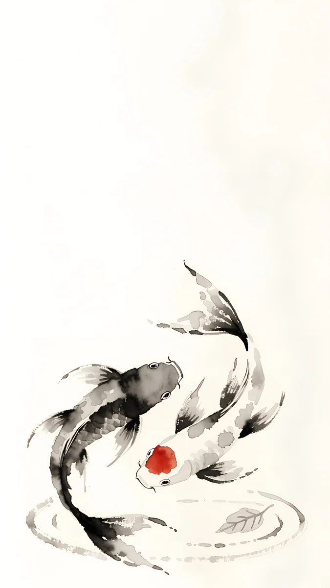 Koi Drift — abstract wallpaper