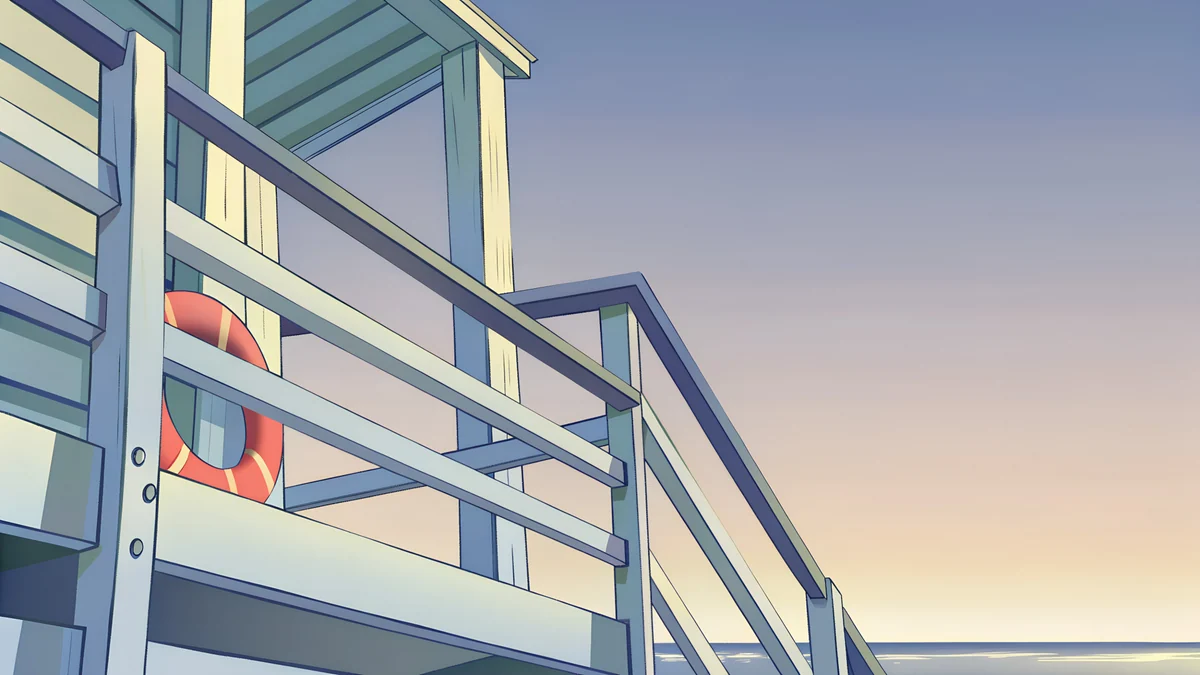 Lifeguard Rail wallpaper 4K