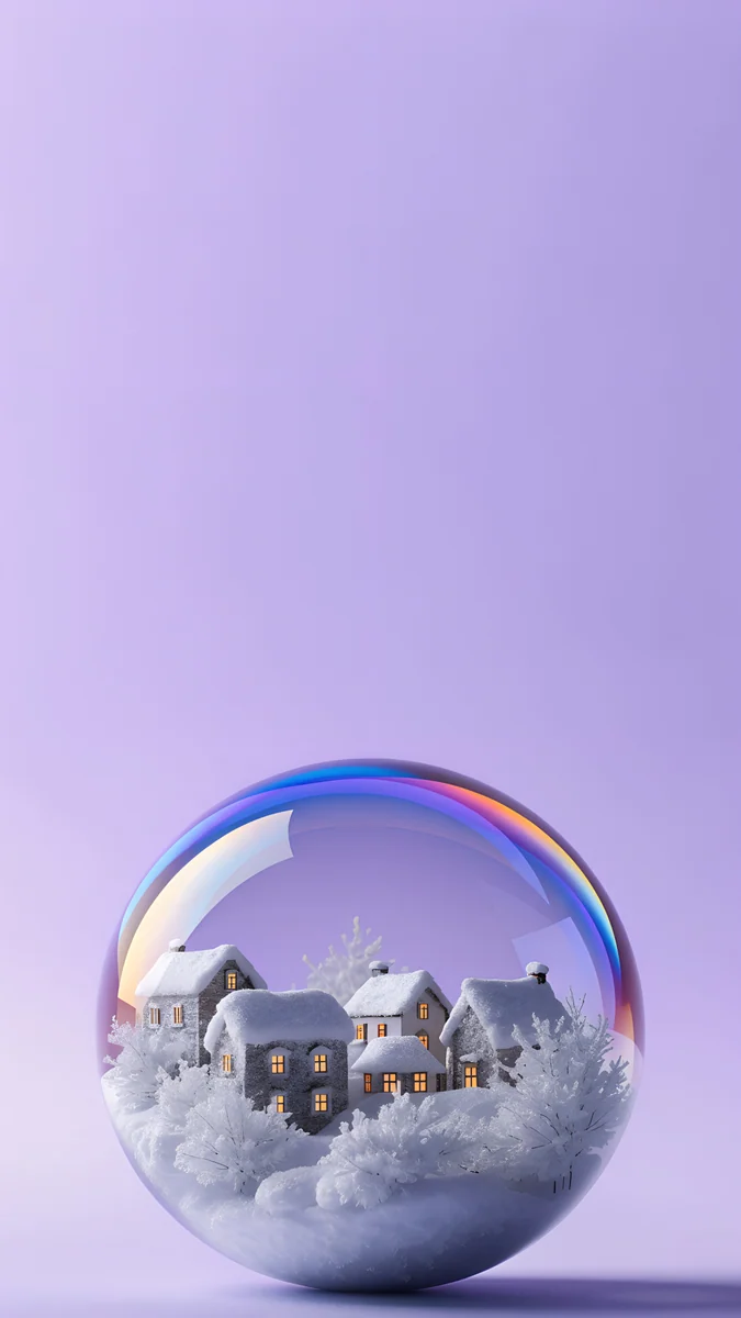 Lilac Snow Globe wallpaper