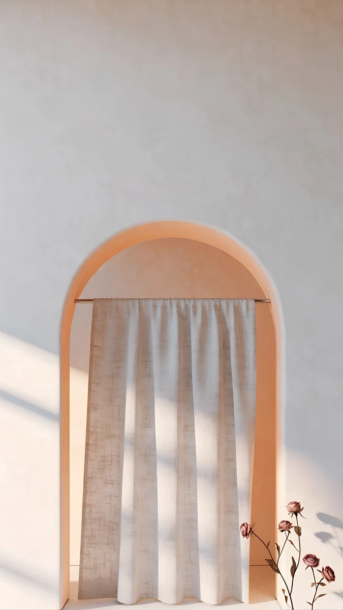 Linen Doorway wallpaper 4K