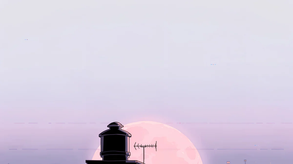 Rooftop — lo-fi wallpaper