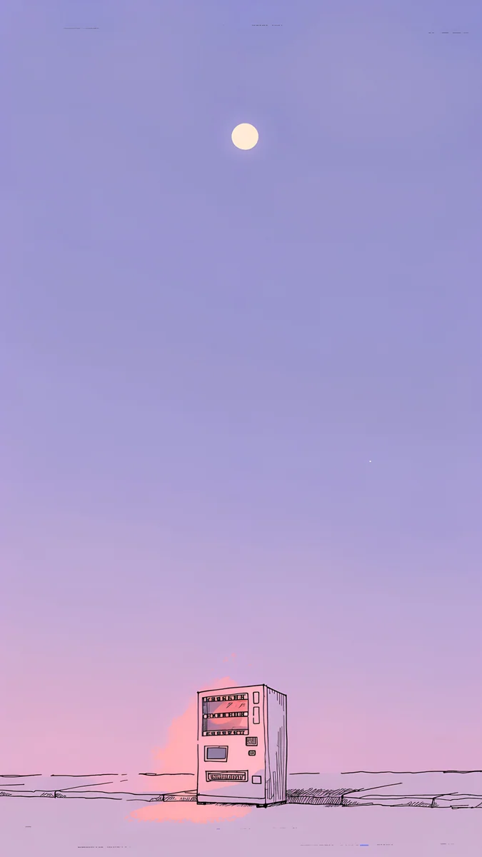 Vending Glow — lo-fi wallpaper