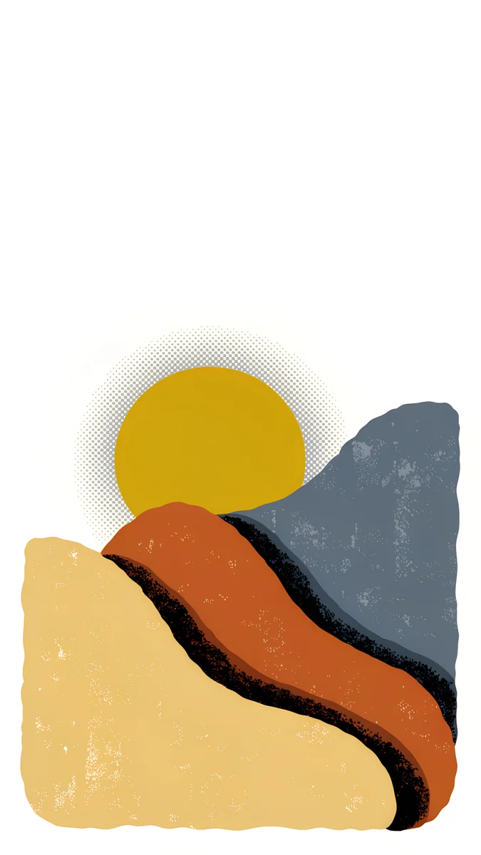 Dunes and Sun — abstract wallpaper
