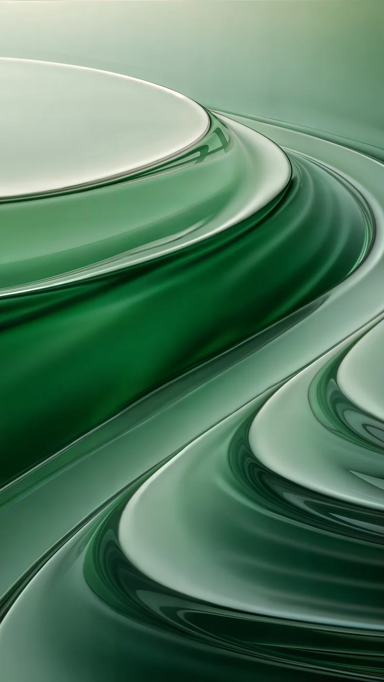 Mint Contours — abstract wallpaper