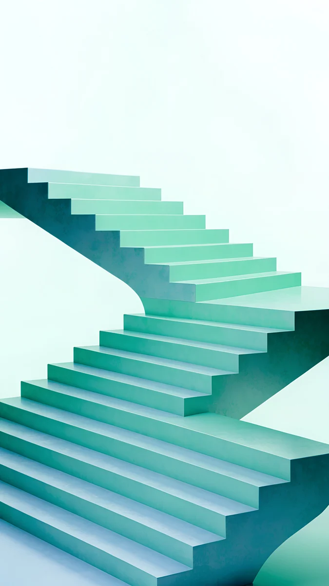 Mint Folded Flights — abstract wallpaper