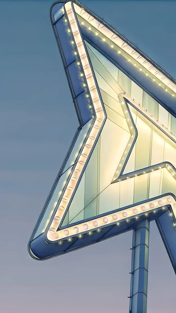 Neon Arrow Motel wallpaper 4K