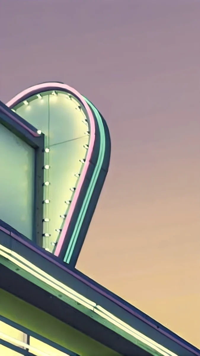 Neon Diner Sign wallpaper