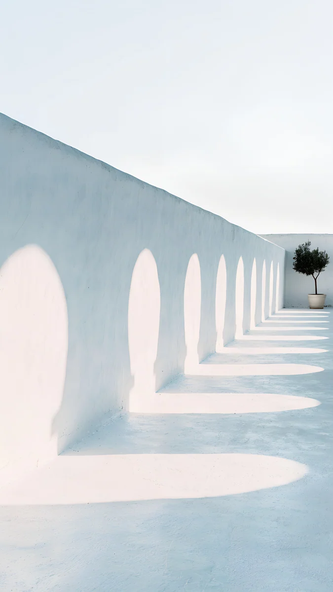 Olive Shadows — architecture wallpaper