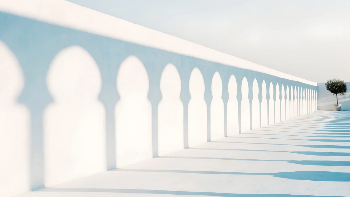 Olive Shadows — architecture wallpaper