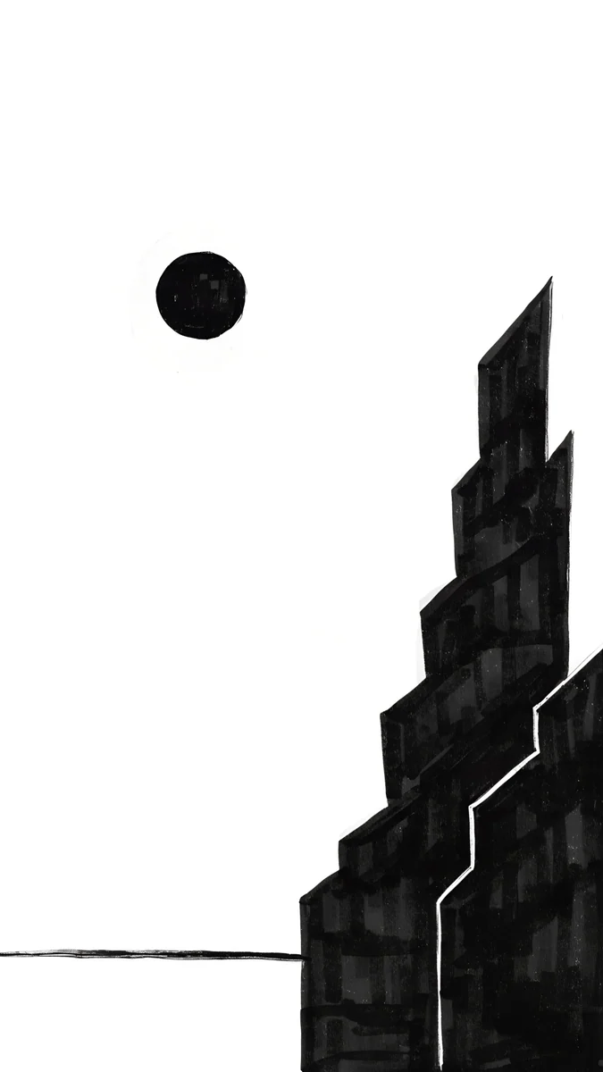 Paper Moon — noir wallpaper
