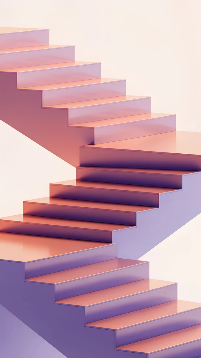 Peach Switchback — abstract wallpaper