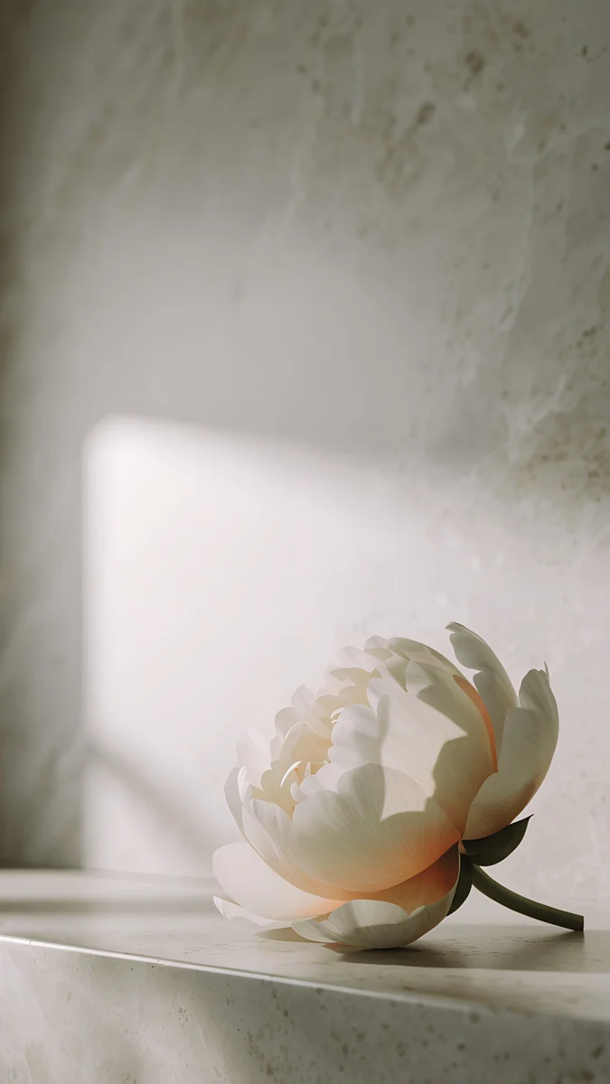 Peony Ledge wallpaper 4K