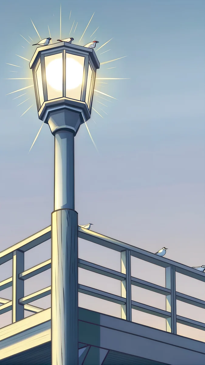 Pier Lamp Gulls — gta 6 wallpaper