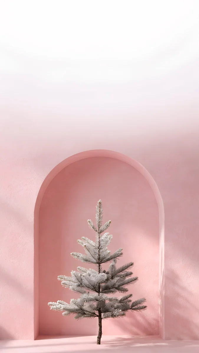 Pink Niche Pine wallpaper 4K