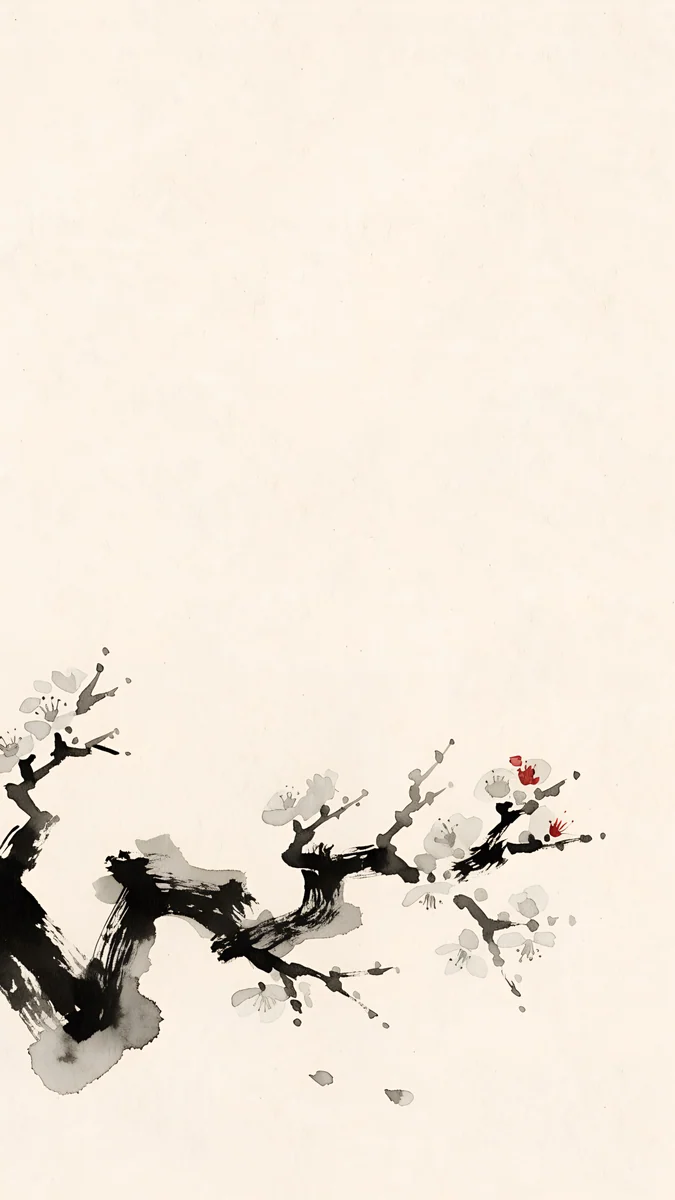 Plum Branch — abstract wallpaper