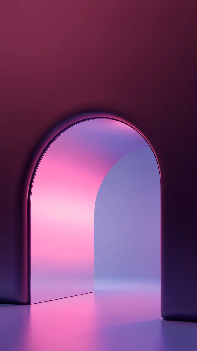 Rose Pulse Arch — abstract wallpaper