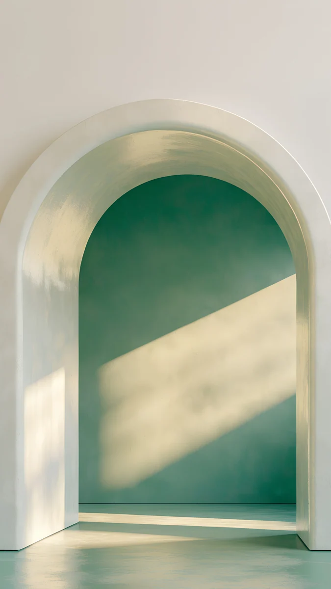 Sage Sun Arch — abstract wallpaper