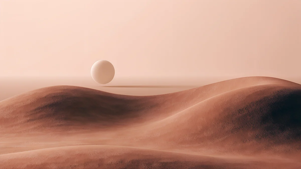 Soft Orbit — surreal wallpaper