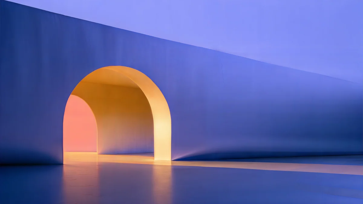 Solar Indigo Gate — abstract wallpaper