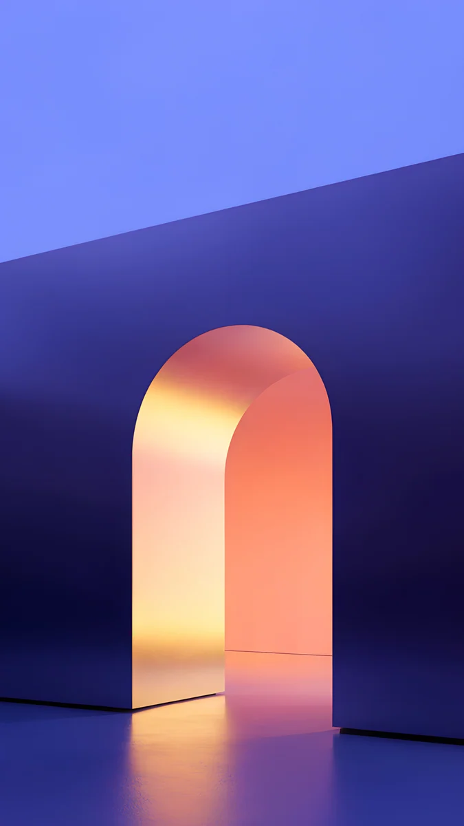 Solar Violet Arch — abstract wallpaper
