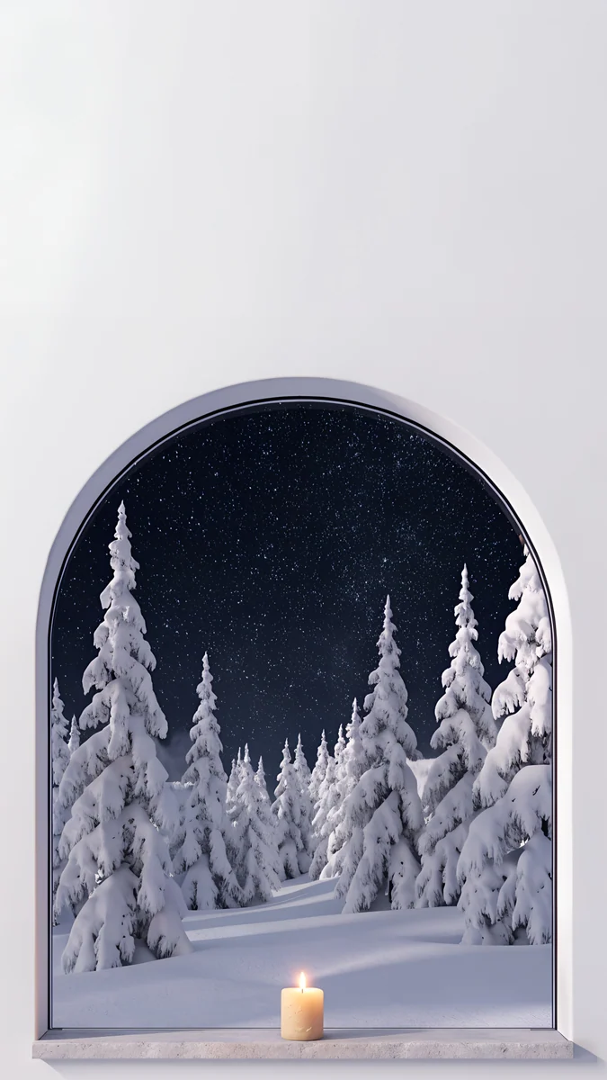 Starlit Window wallpaper 4K